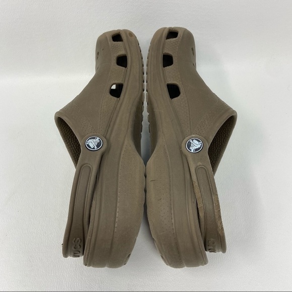 Crocs M8-9 W10-11 Brown Slip On Waterproof Outdoor Garden Sandals Clogs - Picture 11 of 15